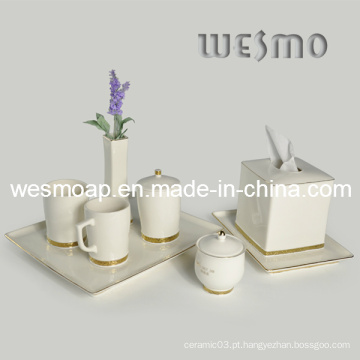 Conjunto de banho de porcelana Golden Line (WBC0582A)